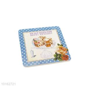 Beautiful style low price square shape cup mat