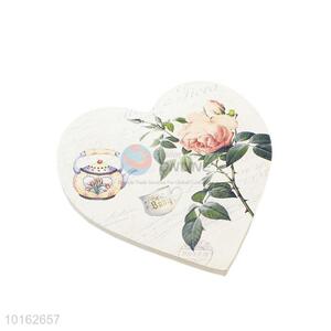 New product top quality cool loving heart shape cup mat