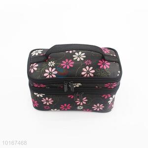Ornamental Flower Printed Cosmetic Bag/Makeup Bag