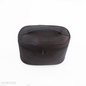 Factory Supply Black Cosmetic Bag/Makeup Bag with Small Dots