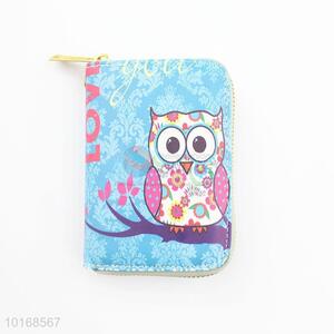 Casual Owl Printed PU Wallet For Girls