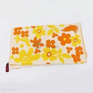 Eco-friendly 100% Cotton Bath Towels with Flowers Pattern