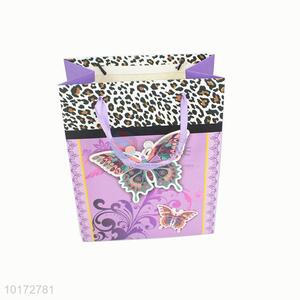 Lovely butterfly gift paper bag for wholesale