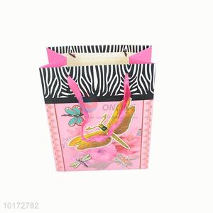 Recyclable dragonfly printed gift paper bag