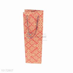 Printed wine bottle kraft bags for wholesale