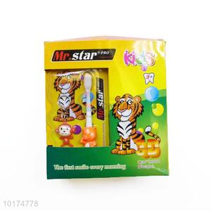 Cartoon Animal Shape Kids Toothbrush With Small Gift
