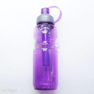 Convenient Purple Plastic Outdoor Sport Water Bottle