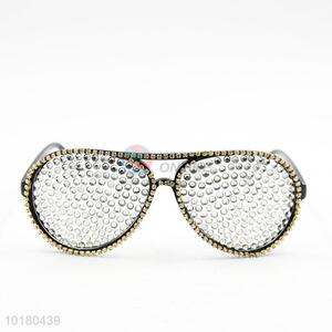 Hot sale silver diamante eye glasses/party glasses