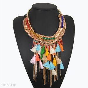 High Quality Elegant Woman Chain Necklace with Tassels