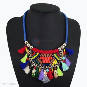 Factory Direct Elegant Woman Jewelry Necklace with Tassels