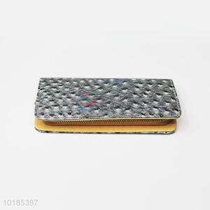 Nice Silvery Rectangular PU Purse/<em>Wallet</em> for Ladies