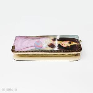 Likable Girl Printed Rectangular PU Purse/<em>Wallet</em> for Ladies