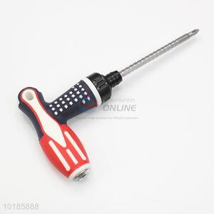 Promotional Flag Handle Reversible Screwdriver Flat Screwdriver with Comfortable Grip