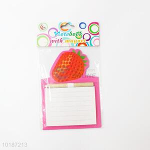 Fashion fridge magnet notepad and pen