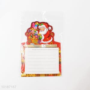 Santa claus magnetic notepad and pen