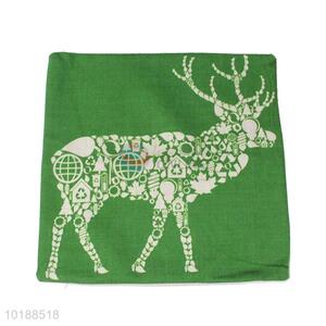 Cheap cute green&white pillowcase