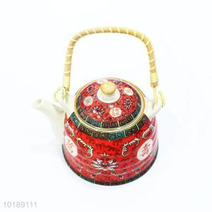 Factory Direct Red Ceramic Teapot for Present