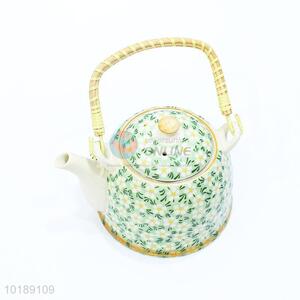 Competitive Price Green Ceramic Teapot for Present