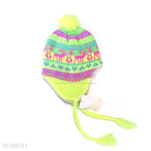 Wholesale Winter Plush Hat With Rope For Children