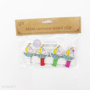 Cartoon ship photo clip/paper clip/wood clip