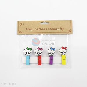 Cartoon skull photo clip/paper clip/wood clip