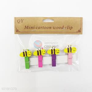 Cartoon bee shaped photo clip/paper clip/wood clip