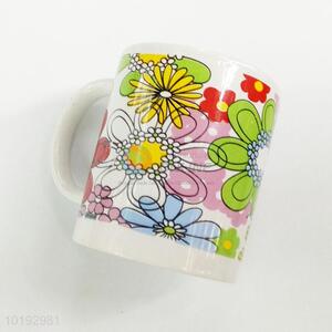 Wholesale flower pattern ceramic cup