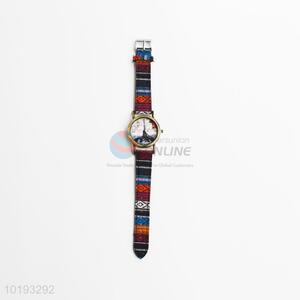 Ladies women wrist canvas strap simple watch