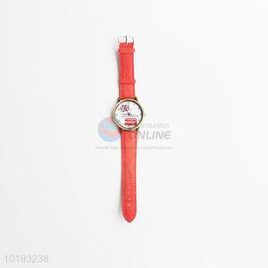 Retro Girl Flag Pattern Canvas Bracelet Watch