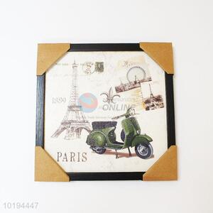 Good Quality Paris Pattern Square Oil Painting for Decoration