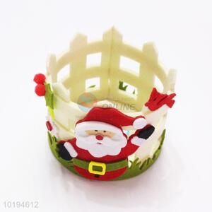 Best Selling Christmas Decorative Felt Pen Container in Roud Shape