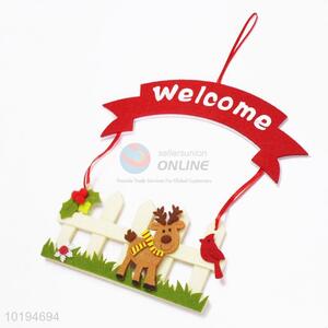 Hot Sale Decorative Xmas Felt Welcome Sign Board