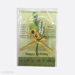 Super quality custom flower style greeting card