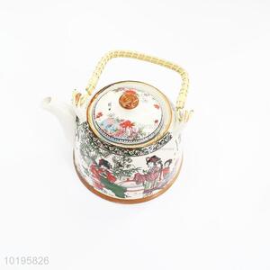 Vintage printed porcelain ceramic teapot