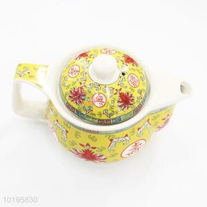Antique gloden ceramic teapot/ porcelain coffee pot
