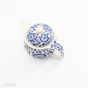 Promotional gift blue and white porcelain ceramic teapot
