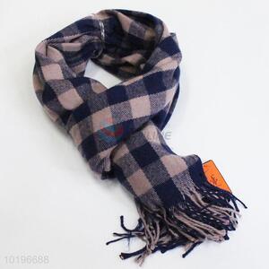 Wholesale grid pattern  acrylic scarf