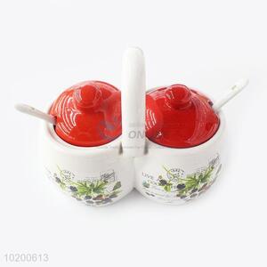 Hot Sale Ceramic Printing Condiment Bottle