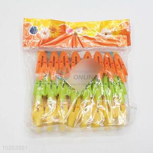 24 Pieces/Set Colorful Style Eco-Friendly Multicolor Plastic Clothes Pegs