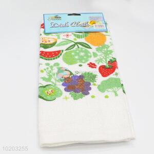 Hot sale fruit pattern cotton dish towel