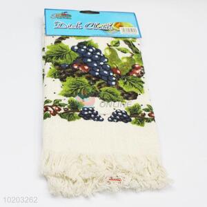 Household grape pattern cotton dish towel