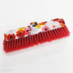 New arrival flower printed red broom head