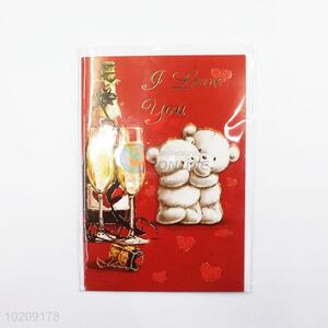 Popular top quality bear greeting card