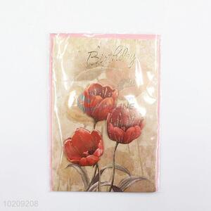 Popular cheap flowers birthday greeting card