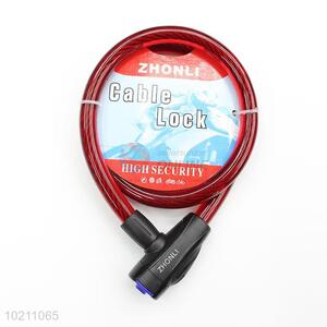 Wholesale Simple Braid Steel Cable Bicycle Lock Anti-theft Lock Security Bike Accessories