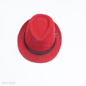 Children fashion red polyester hat for party