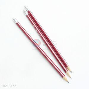 High Quality Wine Red Wooden 2B Pencil for Office