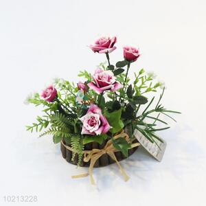 Best fashion low price 3pcs simulation flower bonsai