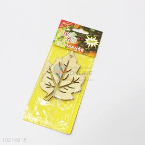 Promotional new style maple leaf shape wooden car air freshener