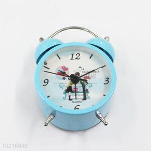 Low price cute useful blue alarm clock